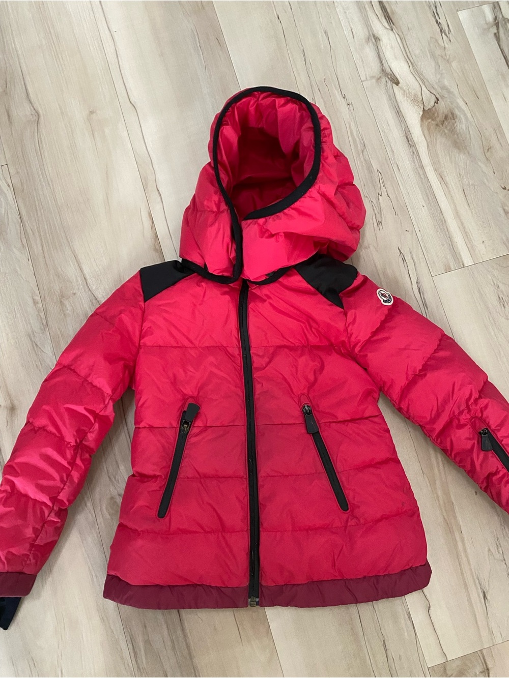 USED moncler down Kids pink Puffer Jacket Warmth